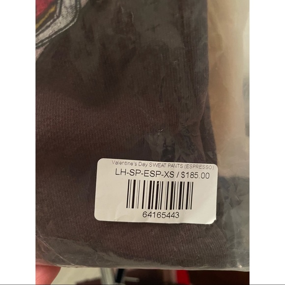 Cherry LA Valentines Day Sweat Pants Espresso XS - Picture 9 of 11